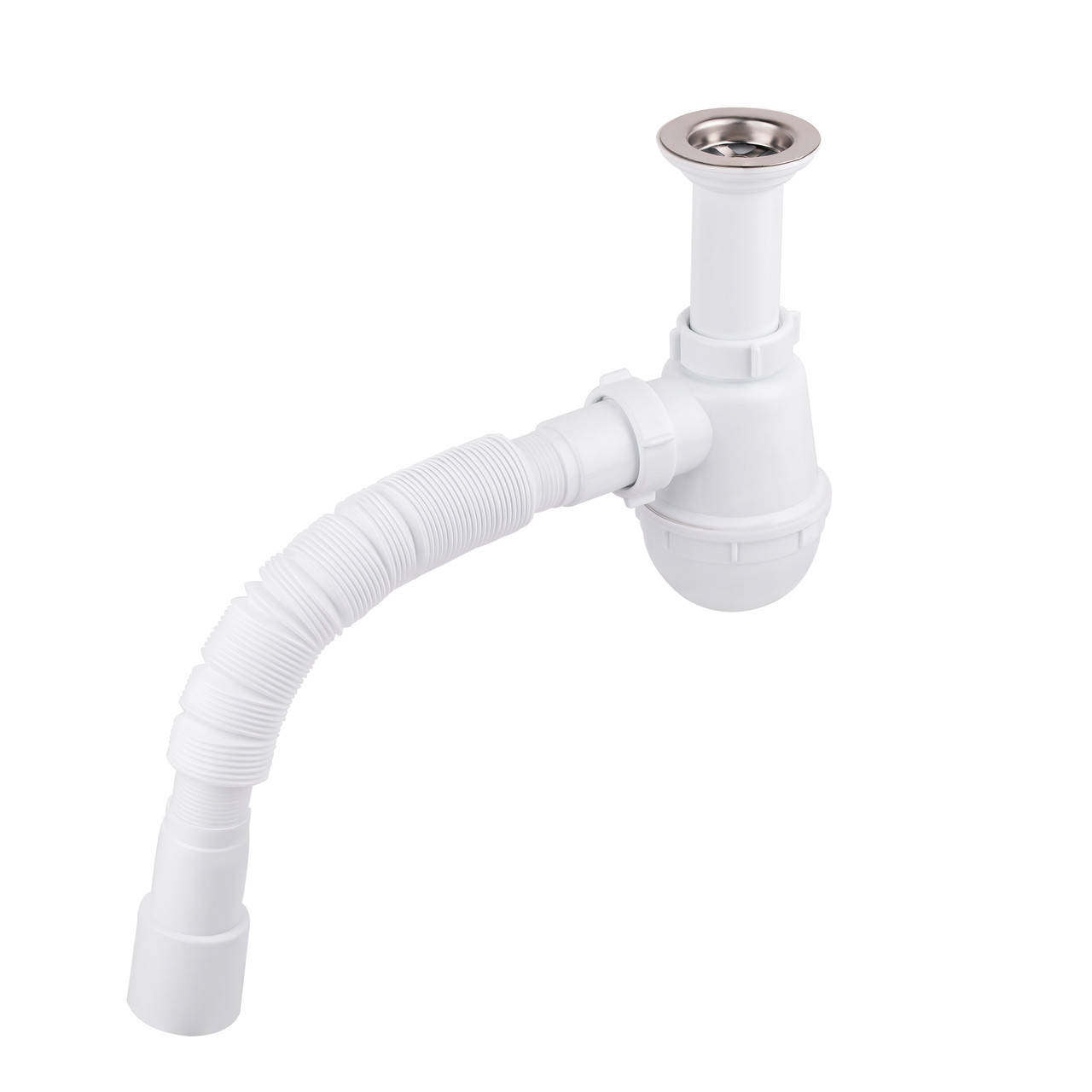 

Сифон для кухонной мойки Lidz (WHI) 60 05 M001 00, Белый