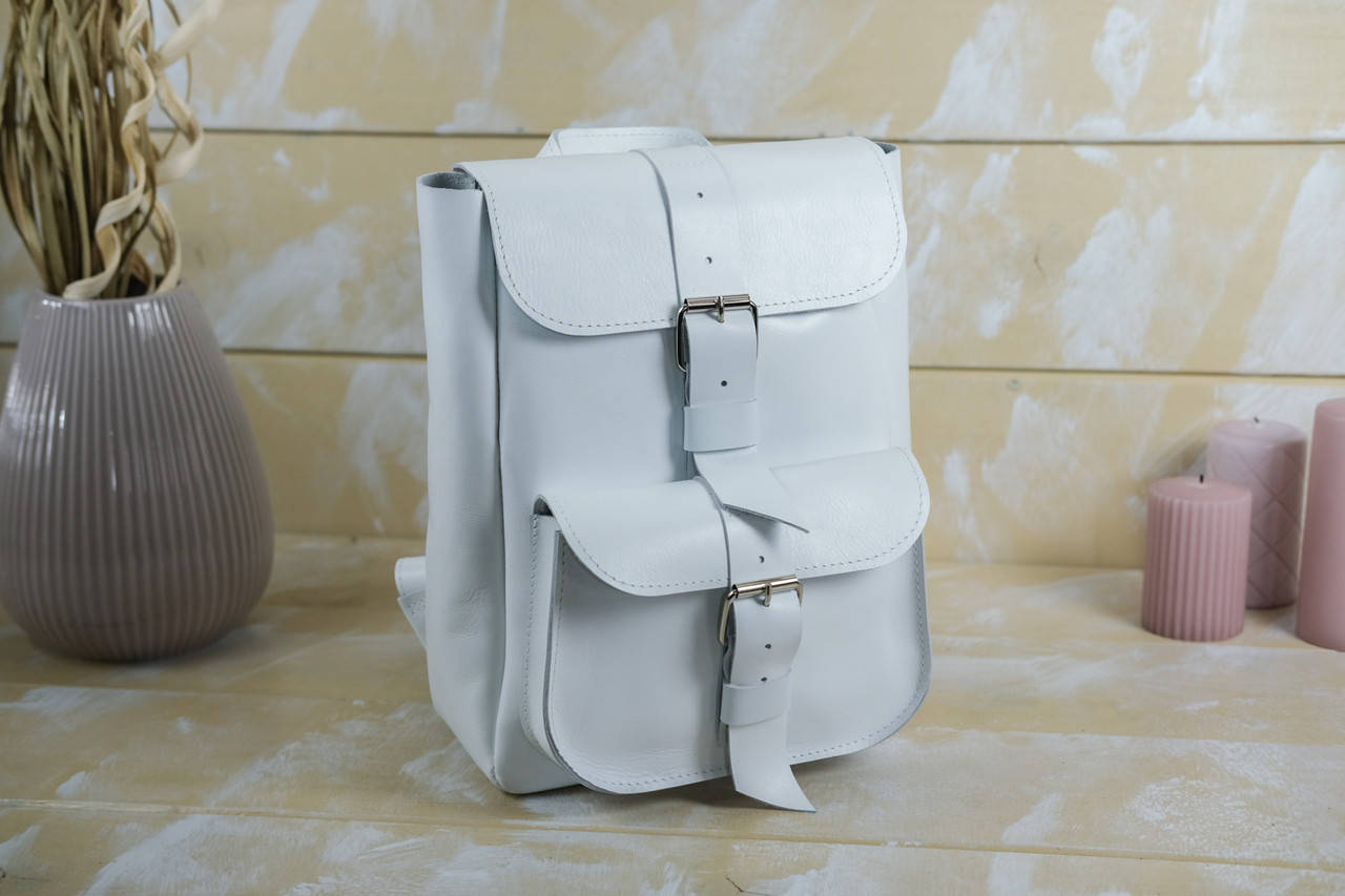 

Женский кожаный Рюкзак Джун, натуральная Гладкая кожа цвет Белый