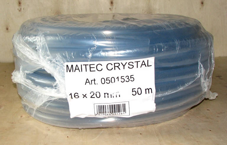 

ПВХ ШЛАНГ ПРОЗРАЧНЫЙ НЕАРМИРОВАННЫЙ CRYSTAL 16Х20