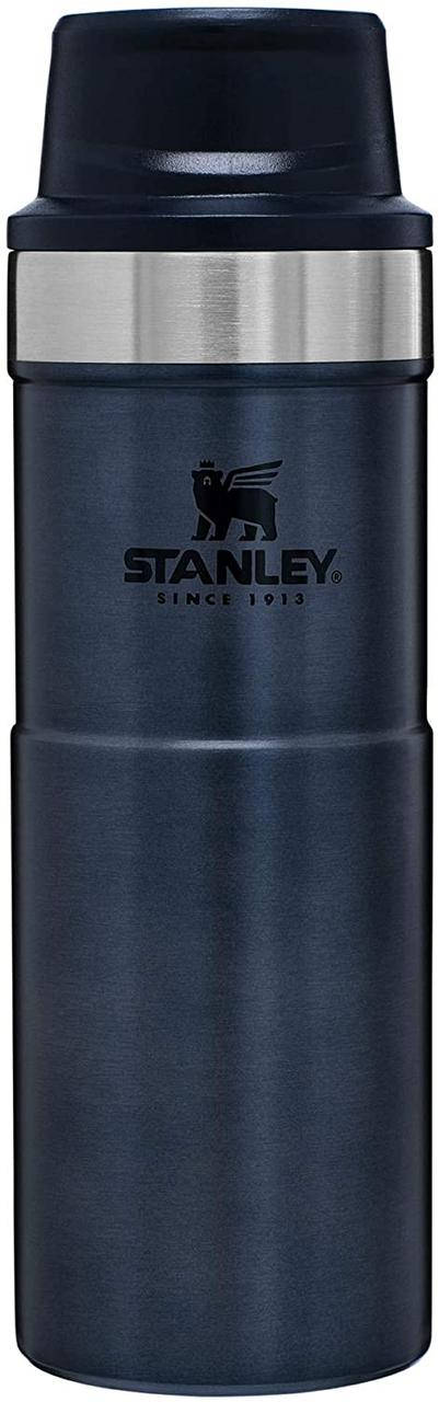 

Термокружка Stanley CLASSIC TRIGGER ACTION TRAVEL MUG 470 л Nightfall синяя, Синий