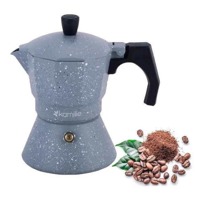 

Кофеварка гейзерная Kamille KM-2516GR (3 чашки)