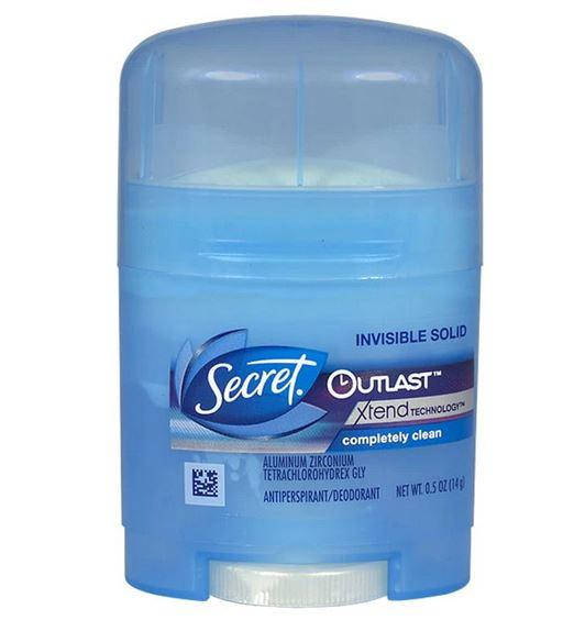 

Кремовый дезодорант-антиперспирант Secret Outlast Invisible Solid Deodorant Completely clean