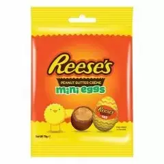 

Шоколадне яйца Reeses Peanut Butter Creme Mini Eggs 70 g