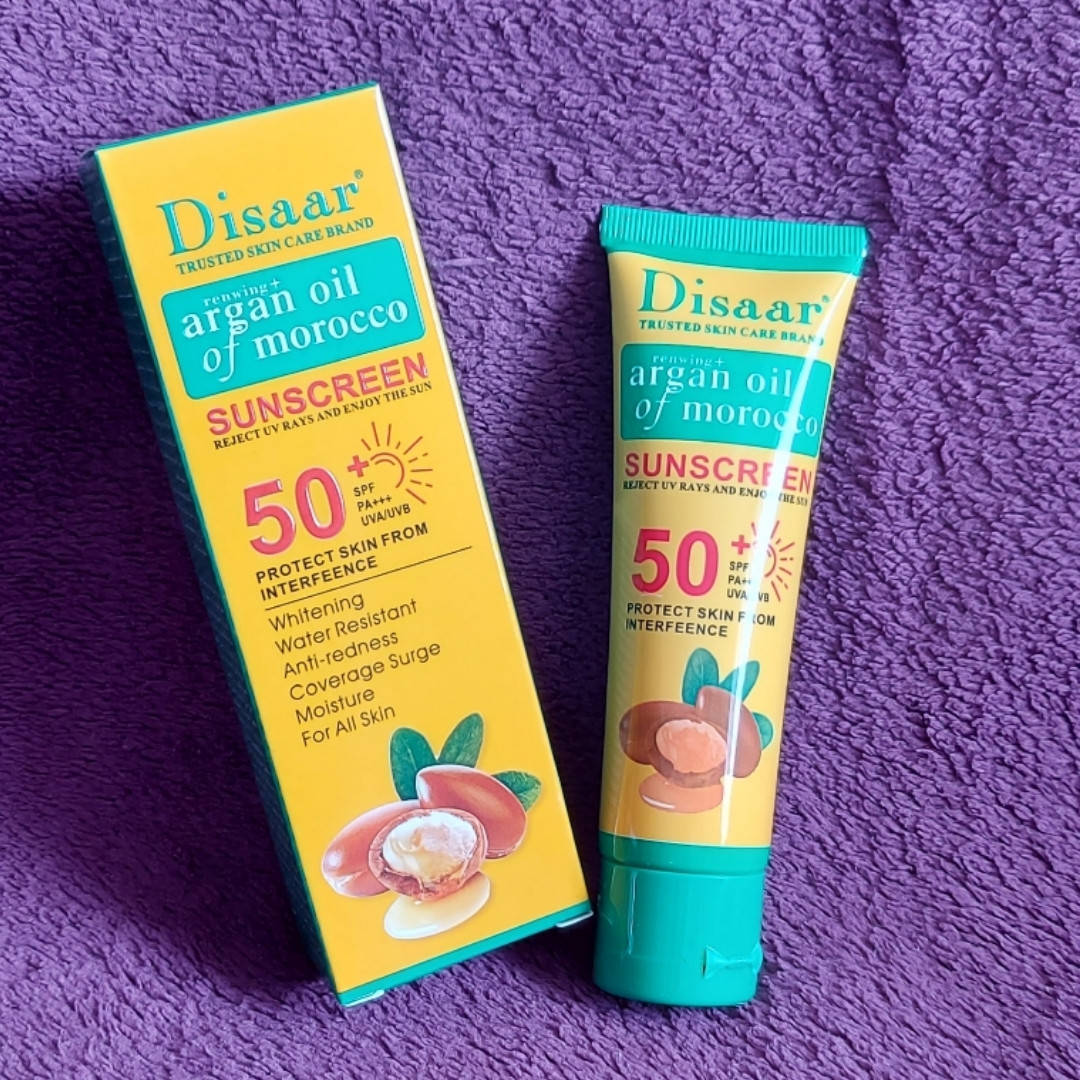

Солнцезащитный крем с аргановым маслом Spf50