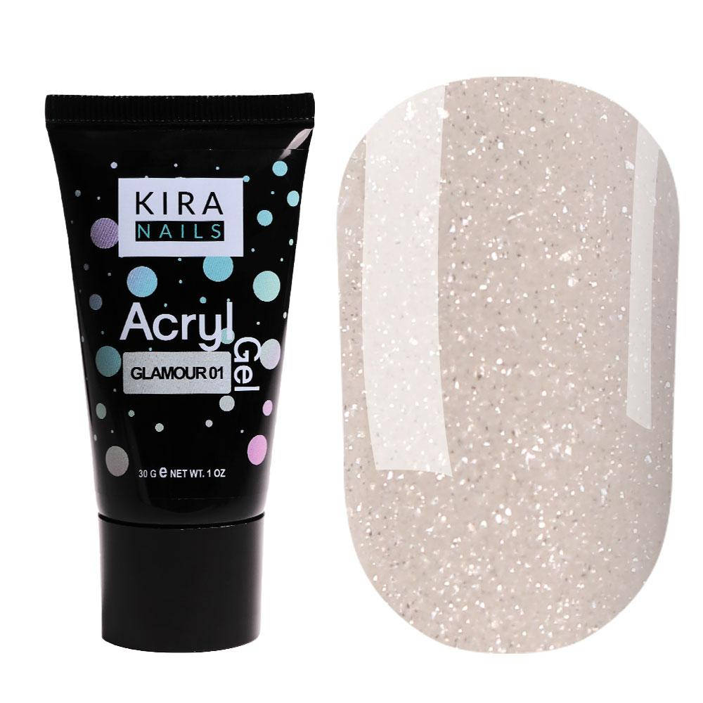 

Kira Nails Acryl Gel - Glamour 01, 30г