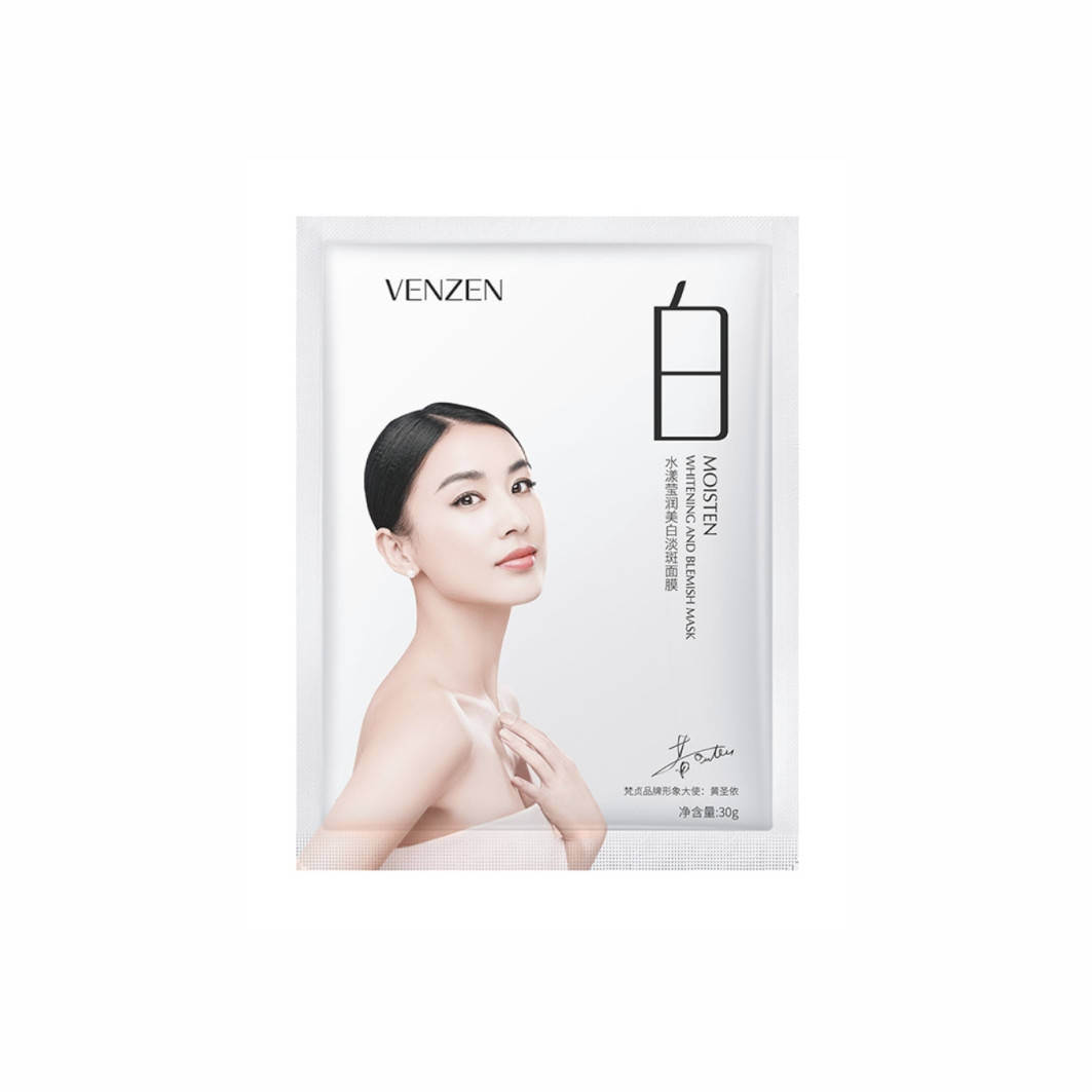 

Деликатная и увлажняющая маска с отбеливающим эффектом Venzen Moisten Whitening Mask