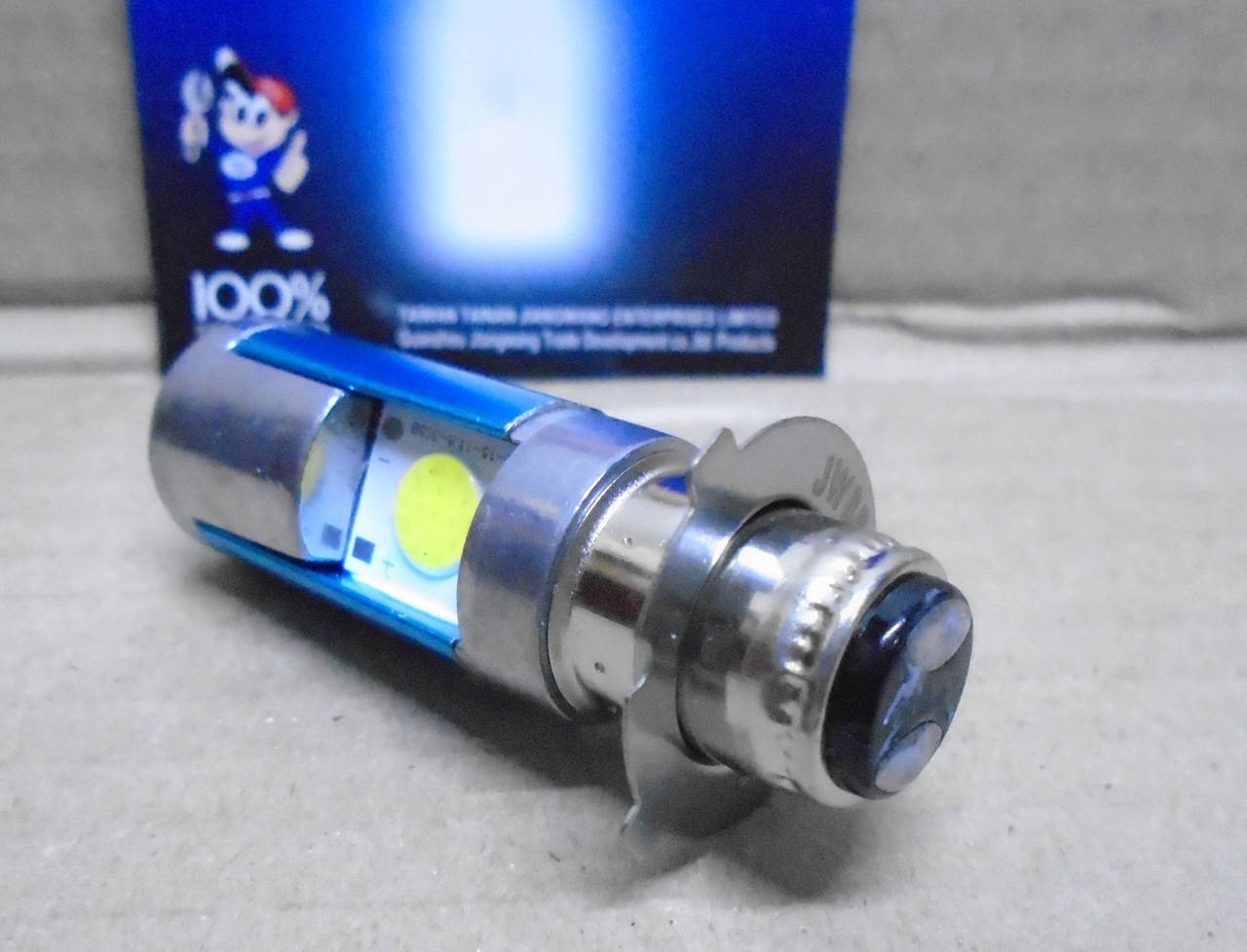 

Лампа фары для мотоцикла, скутера, мопеда LED светодиодная P15D-25-3