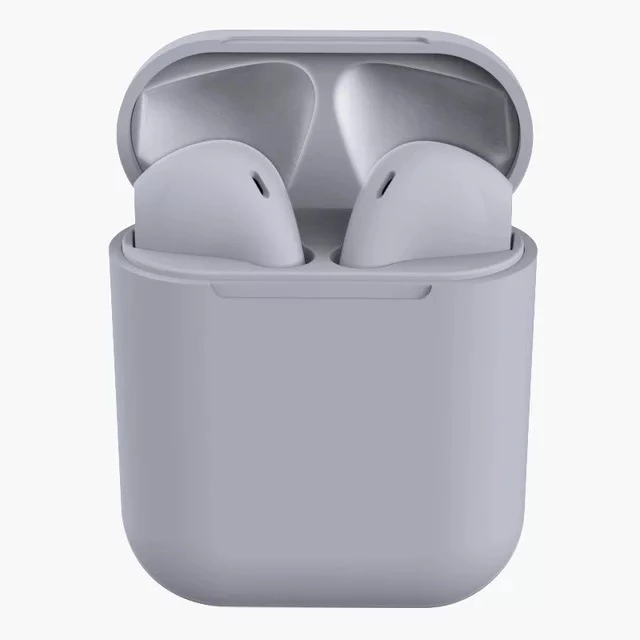 

Беспроводные сенсорные серые наушники inPods 12 simple TWS блютуз гарнитура, Серый
