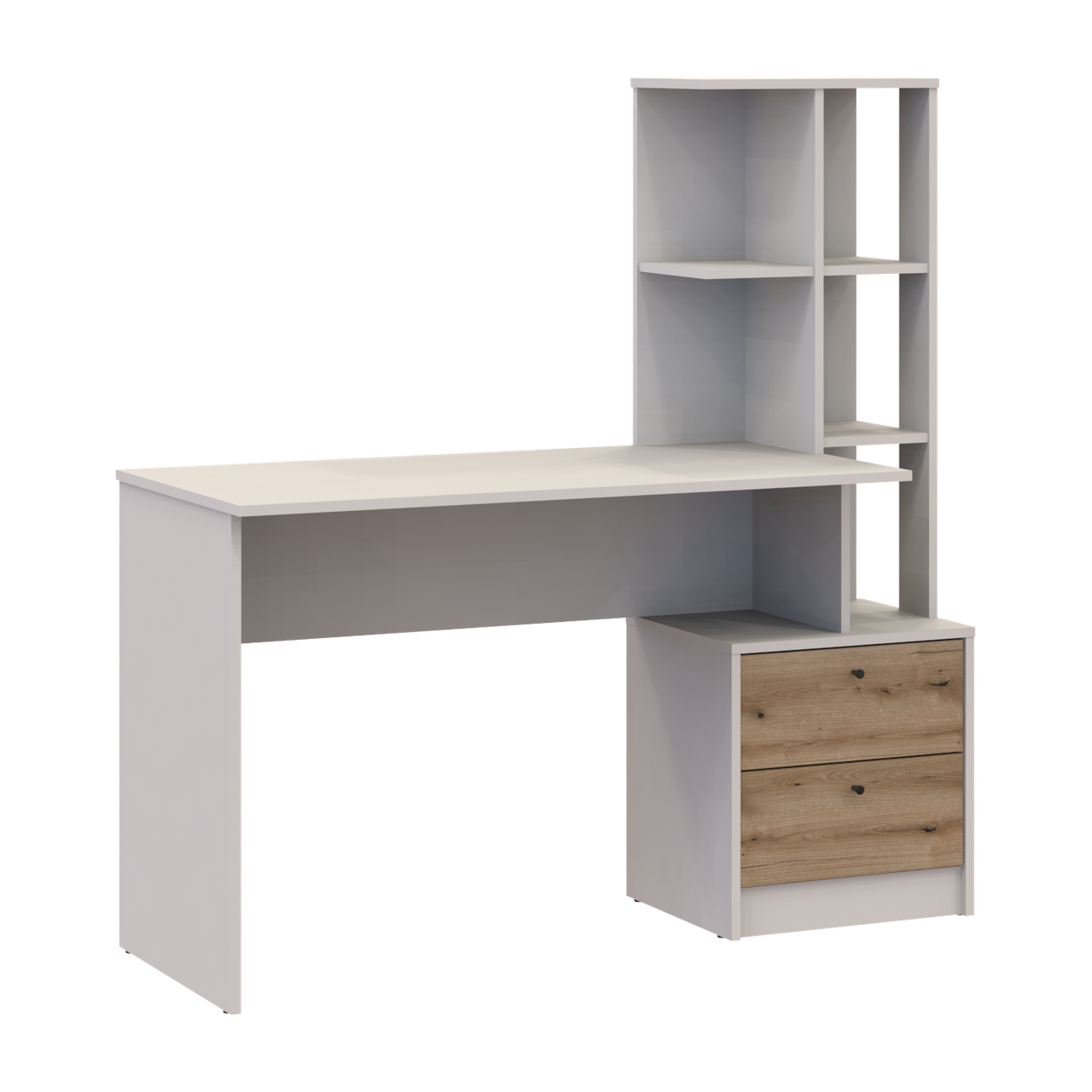 Офісний стіл Doros Т7 Кашемір/Дуб Евок 136х55х138 (41516059) 4
