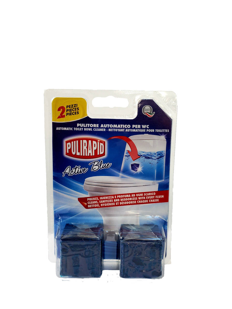 

Таблетки для бачка унитаза Pulirapid Active Blue 2шт х 50г