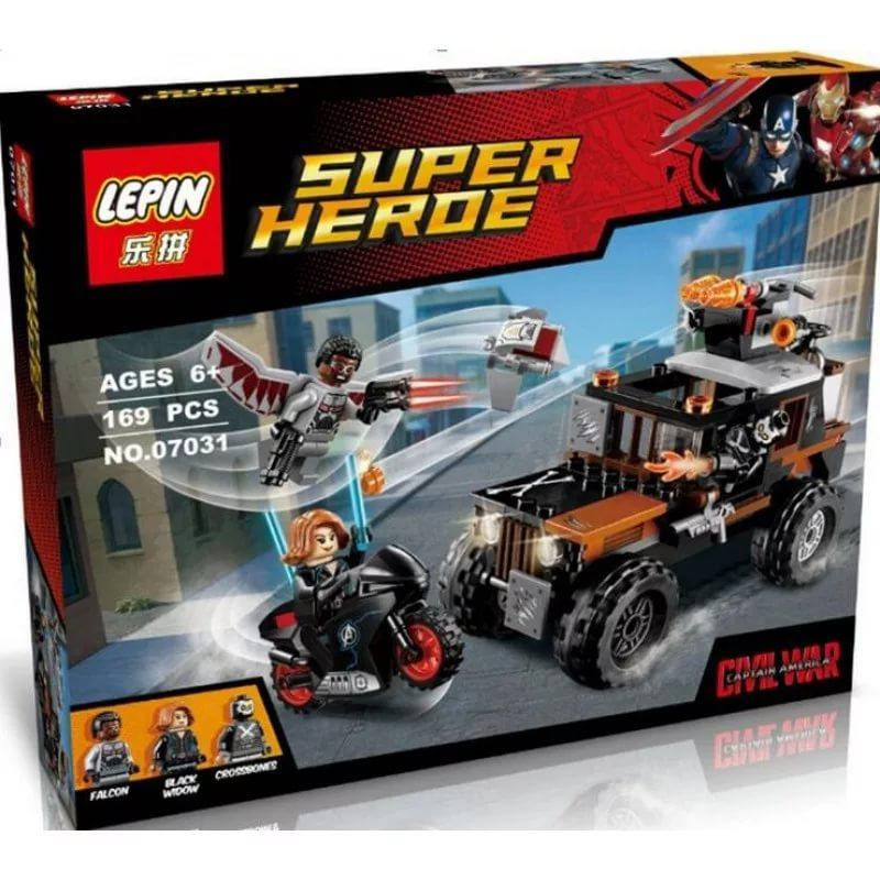 

Конструктор Lepin "Опасное ограбление Кроссбоунса", 204дет., в кор. 33*27*6см