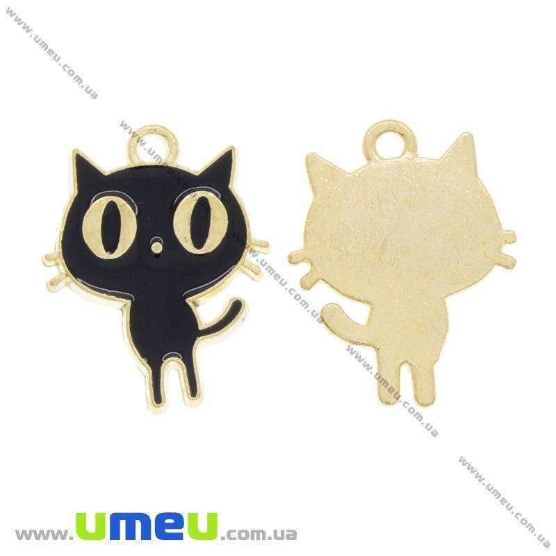 

Подвеска металлическая Кошка черная, Золото, 19х15 мм, 1 шт (POD-028339)