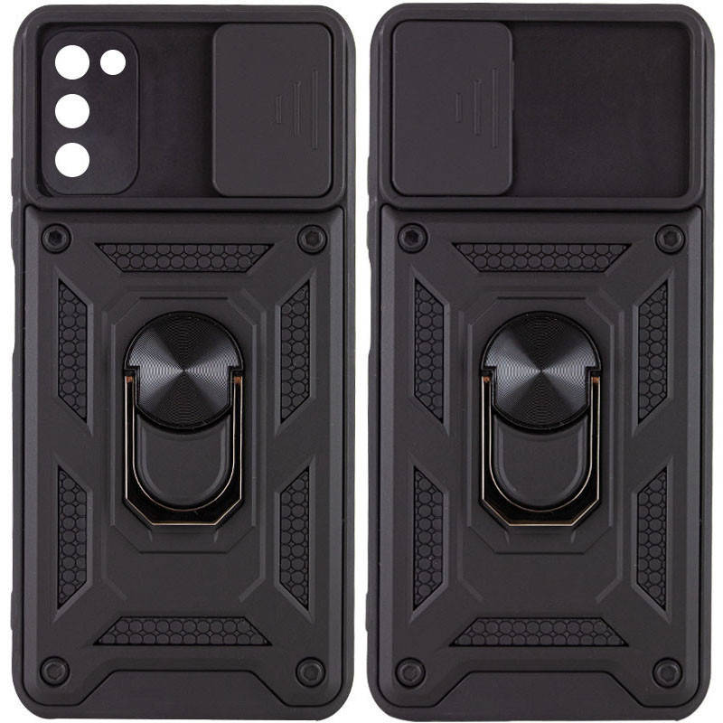 

Ударопрочный чехол Camshield Serge Ring for Magnet для Samsung Galaxy A03s, Черный