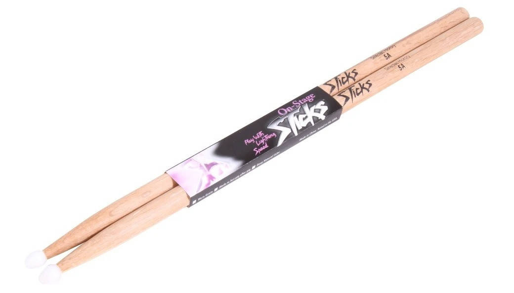 

Барабанные палочки On-Stage HN5A Hickory Drum Sticks