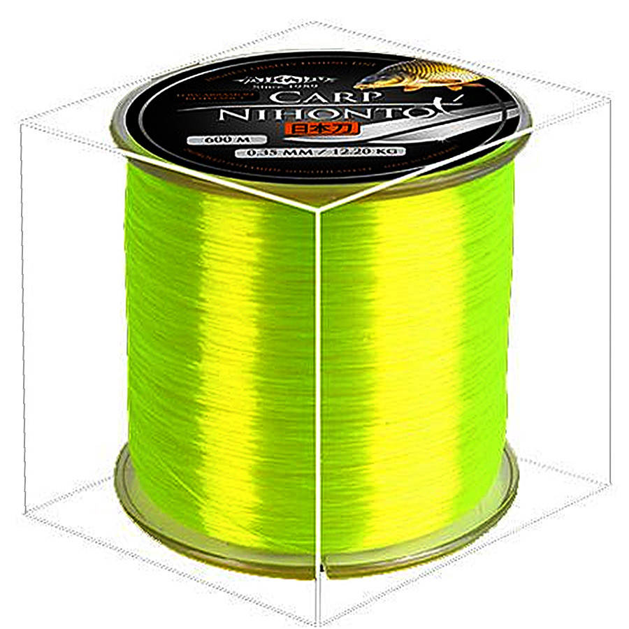 

Леска Mikado Nihonto Carp Fluo 600м 0,30мм 10,3кг (флуоресцентный), Желтый