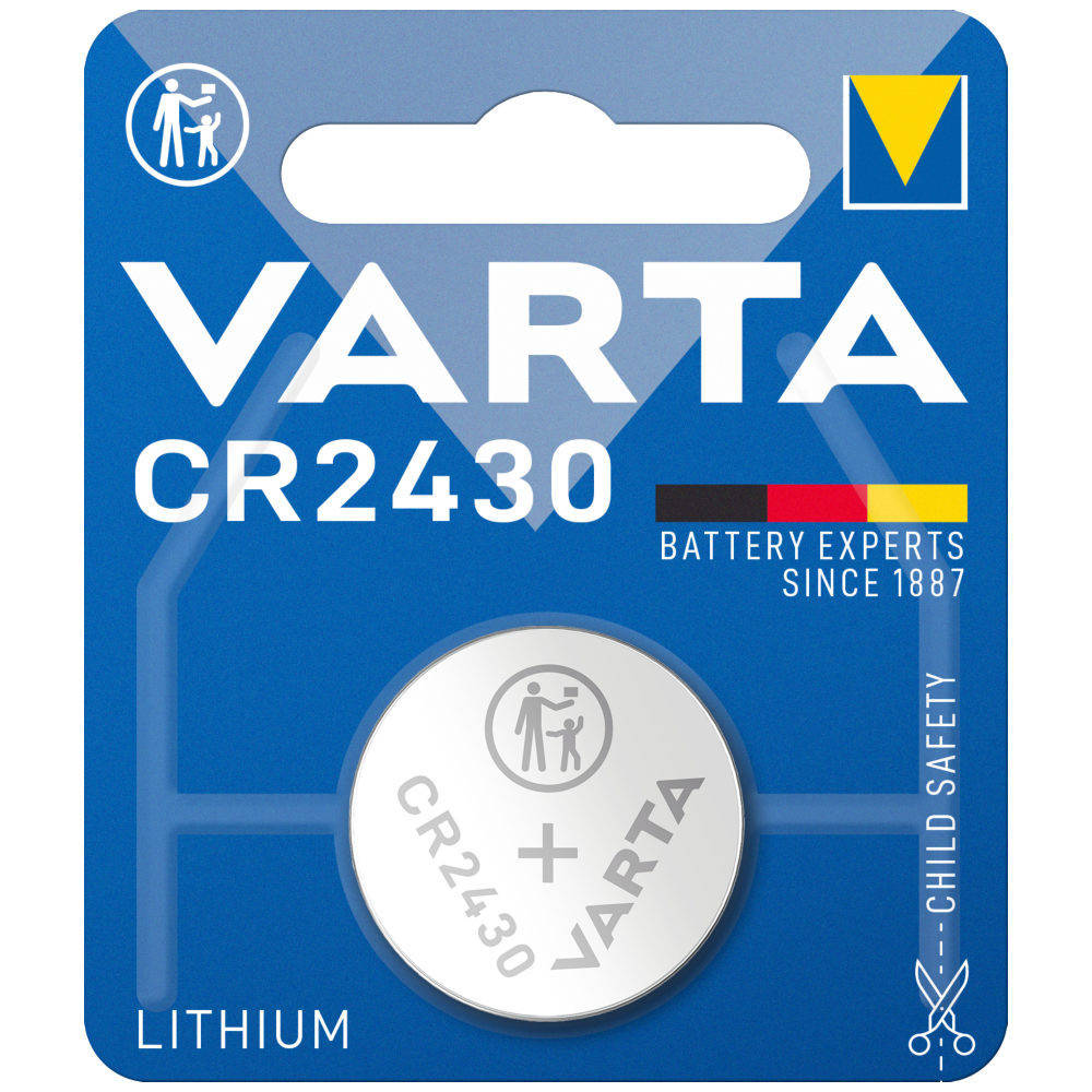 

Дисковая батарейка VARTA Lithium Cell 3V CR2430 (280mAh) (C1)