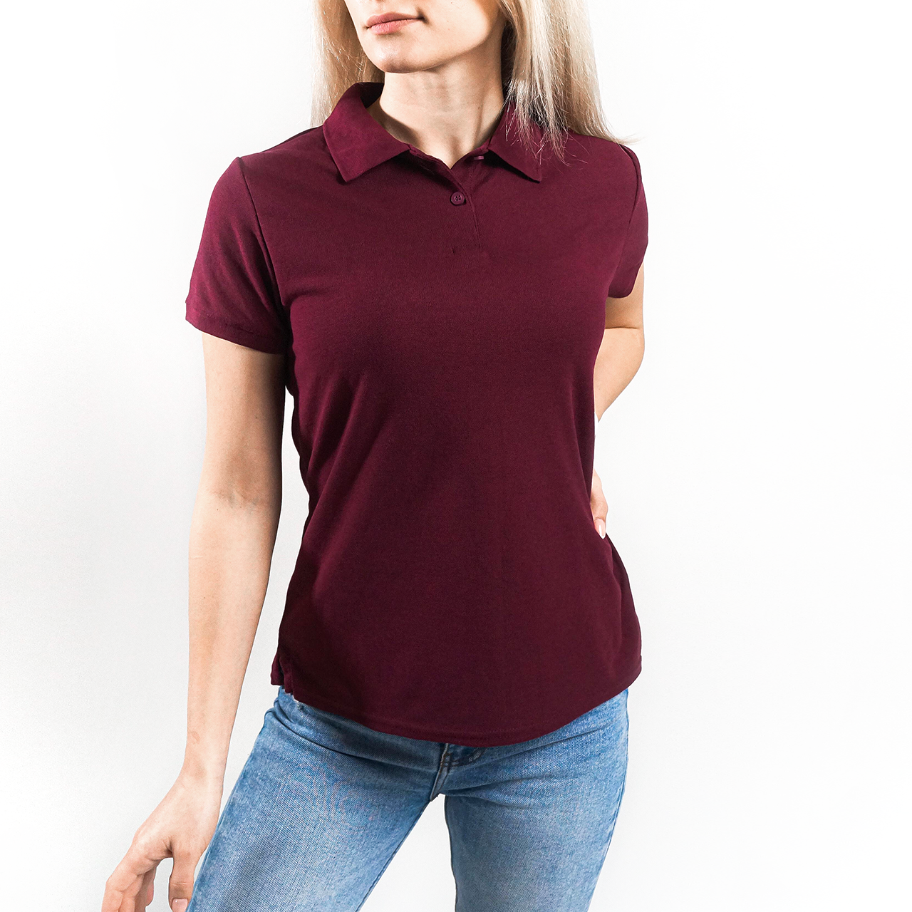 

Женское поло 65/35 Бордовое Fruit of the loom 063212041 XL, Бордовый