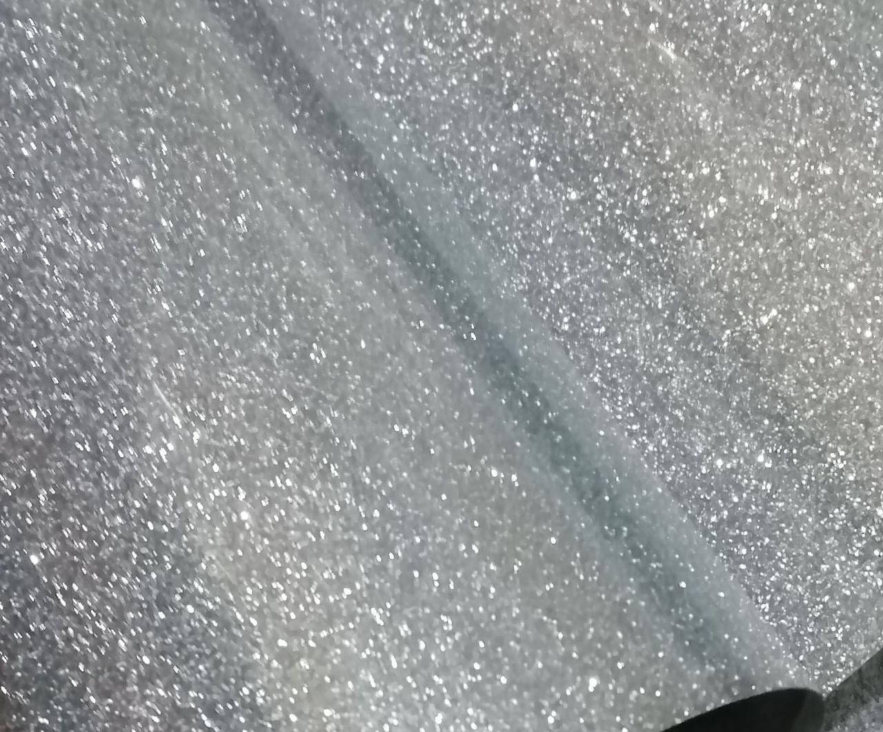 

Термотрансферная пленка для термопереноса Глиттер Серебро 10х25см