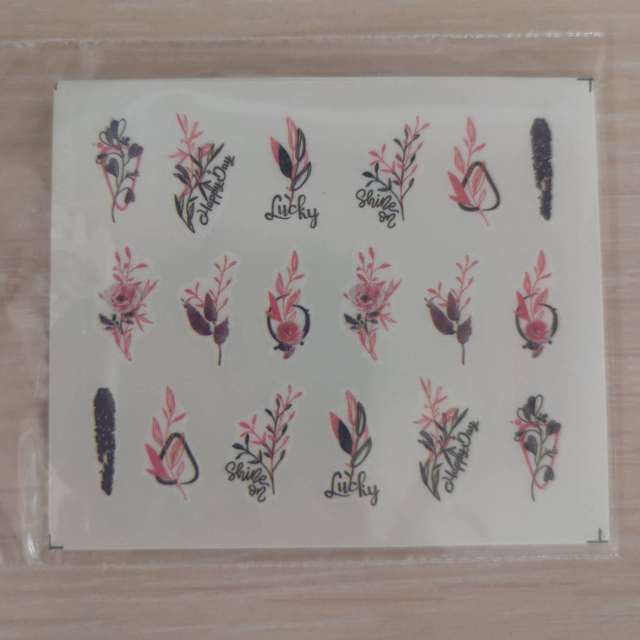 

Водные наклейки слайдеры Цветы 5, Разные цвета