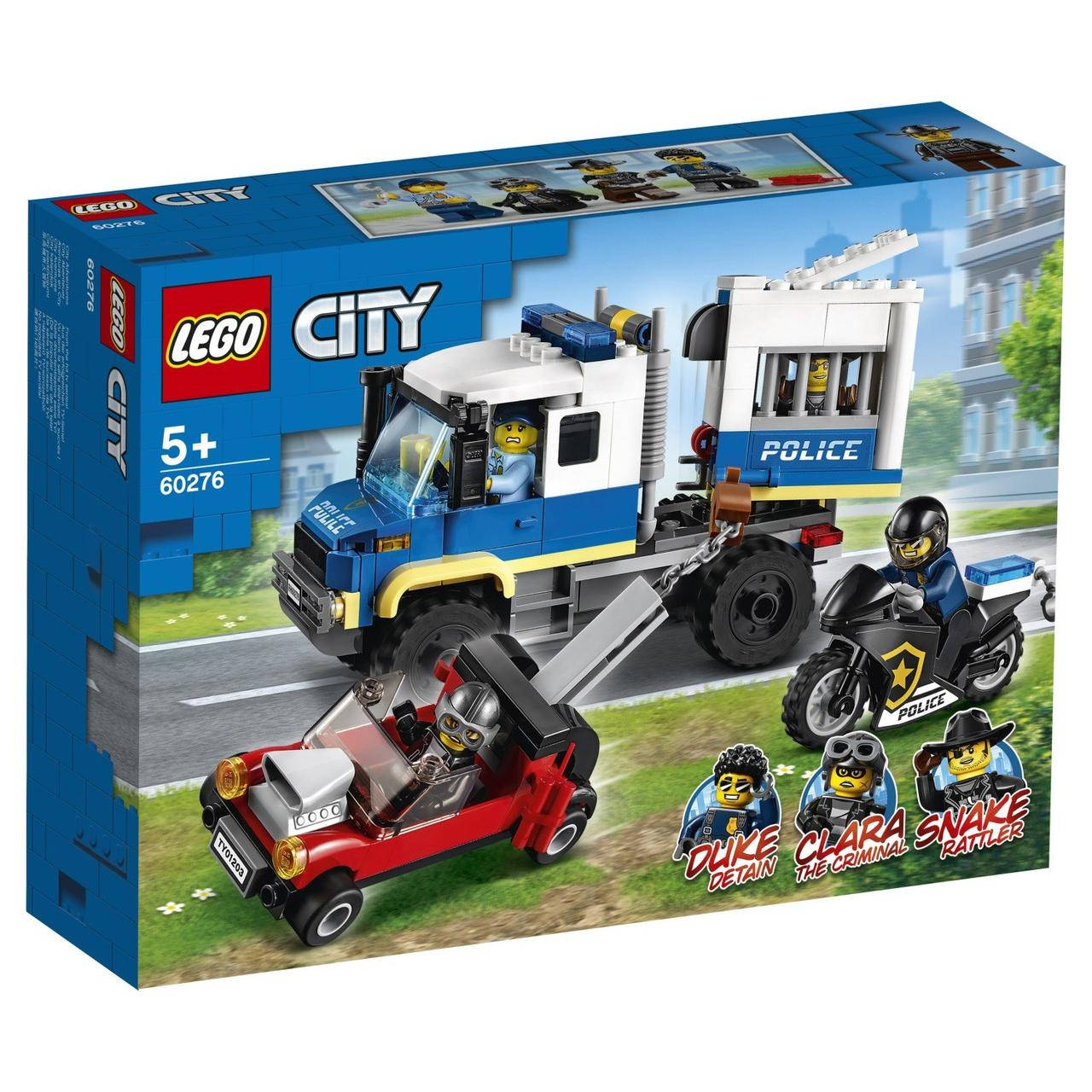 

LEGO ЛЕГО City Транспорт для перевозки преступников 60276, Черный
