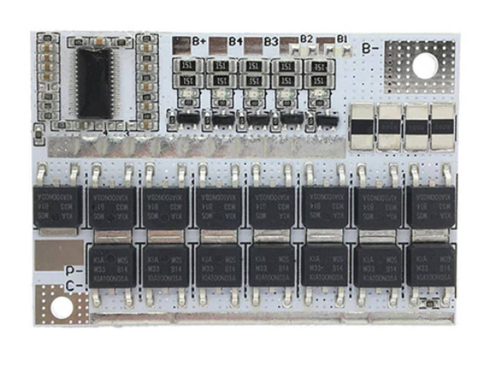 

BMS защитная плата заряда Li-ion аккумуляторов 5S 100A Балансировочная версия