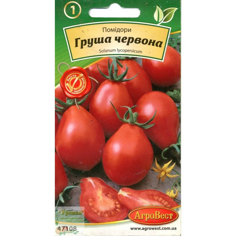 

Семена томат Груша красная, 0,1 г