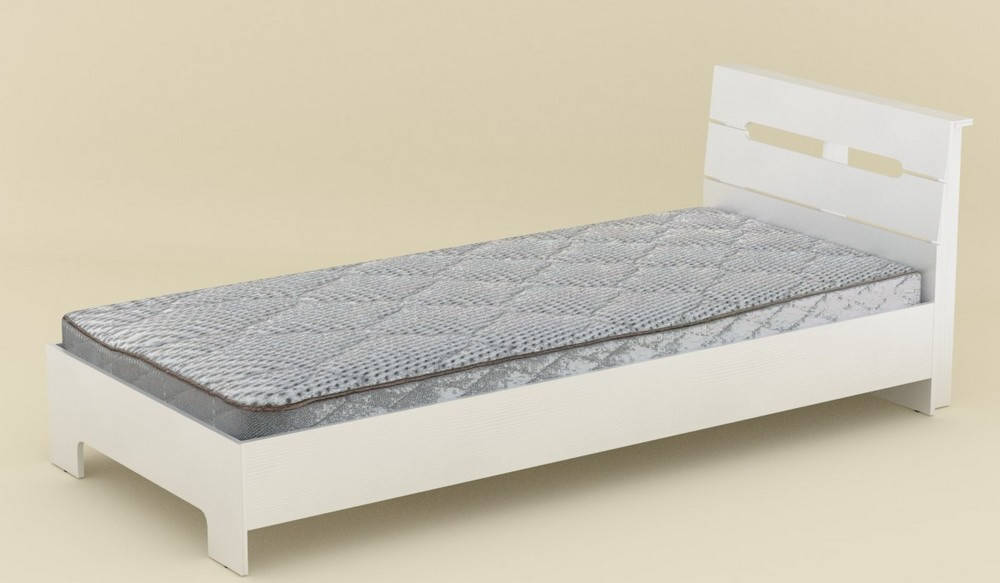 

Односпальная кровать Стиль - 90 белый