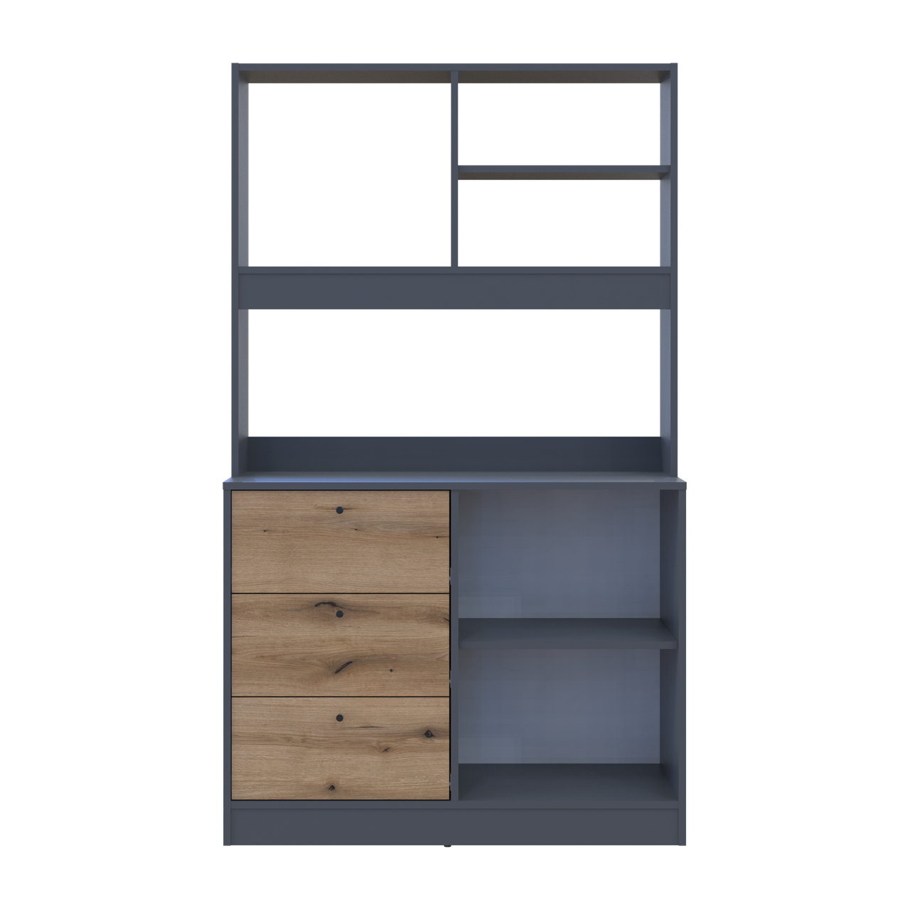 Міні-кухня Doros Лея Графіт/Дуб Евок ДСП 100х43х171 (81359336) 6