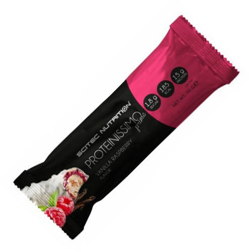 

Батончик Scitec Proteinissimo Prime, 50 грамм Ваниль малина