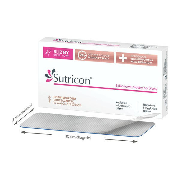 

Sutricon - силиконовые пластыри для мелких рубцов 3 х 10 см, 5 шт