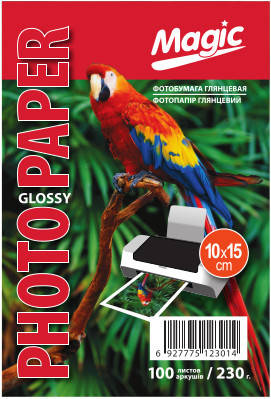 

Глянцевая фотобумага 10x15, 230 г./м. Magic (100 листов) Superior