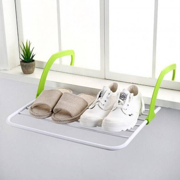 

Съемная подвесная сушилка для одежды Fold Clothes Shelf зеленая