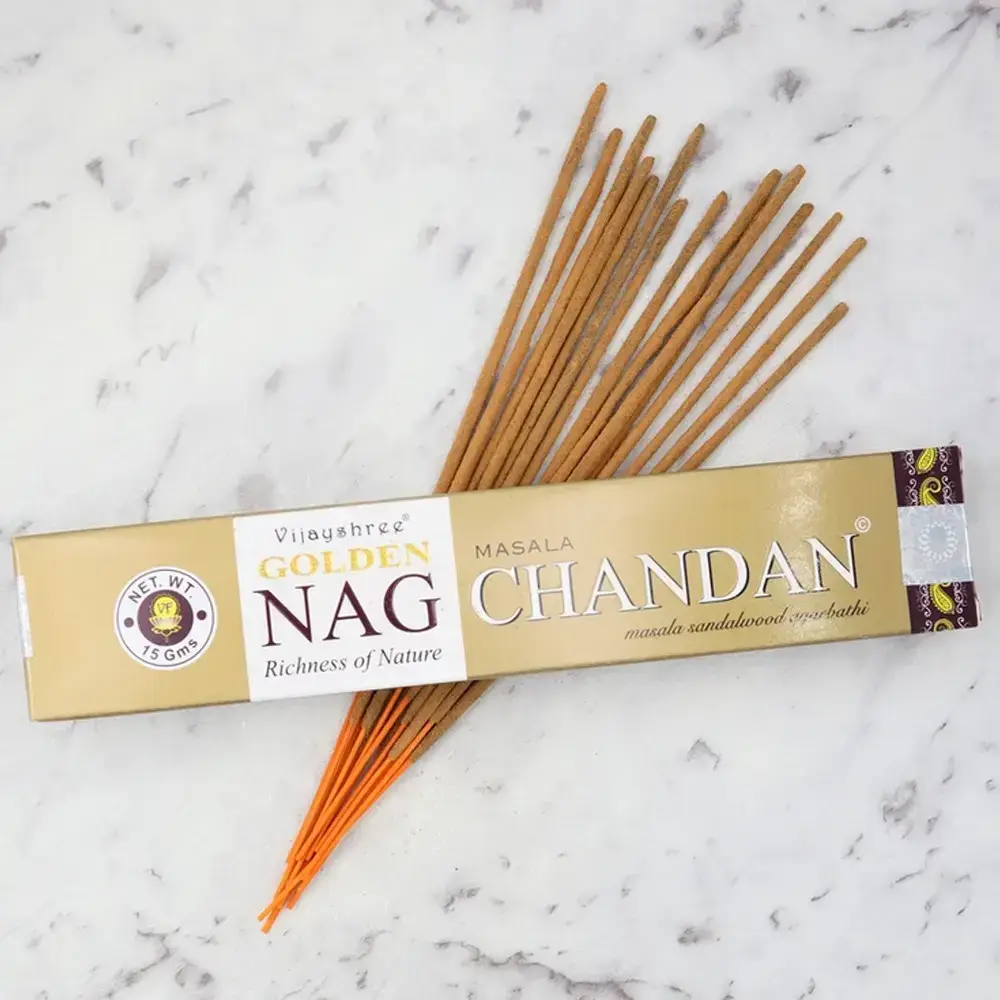 

Аромапалочки Голден Наг Чандан (Golden Nag Chandan, Vijayshree), 15 грамм