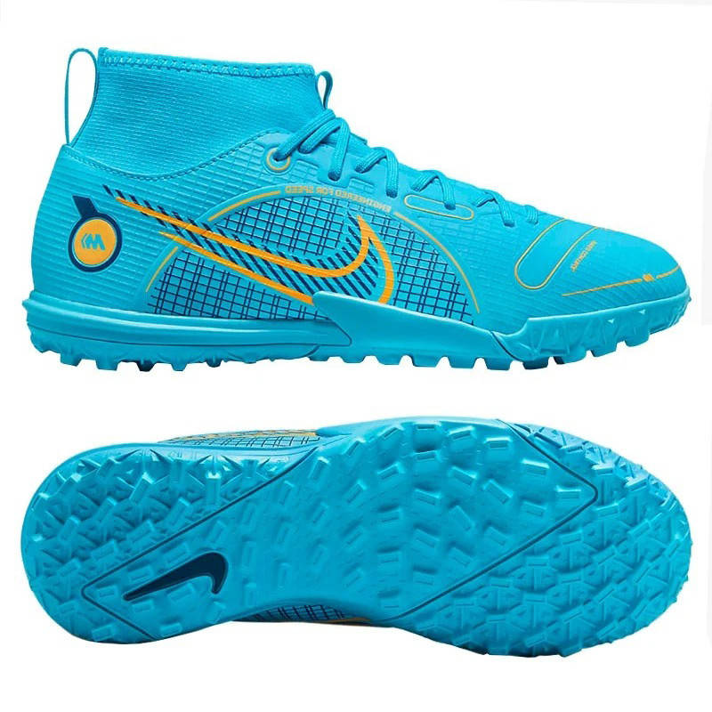 

Cороконожки детские Nike Mercurial Superfly 8 Academy TF DJ2864-484, Голубой, Размер (Украина) - 37.5