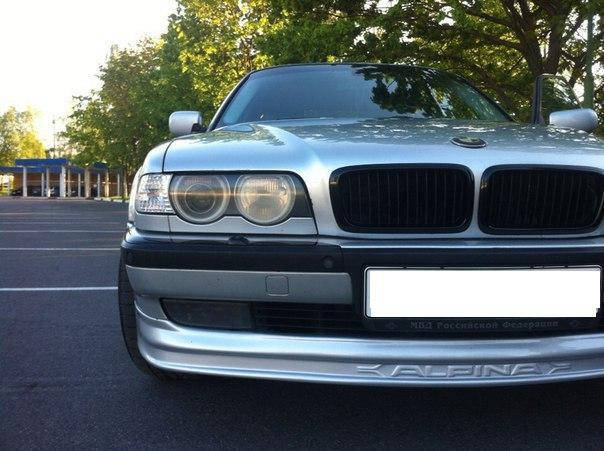 

Бмв е38 накладка на передний бампер ALPINA, Черный