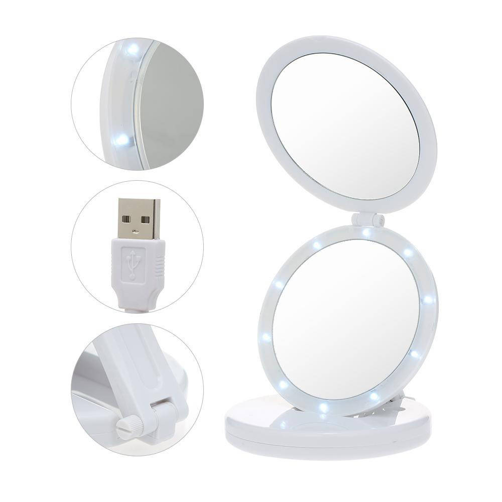 

Зеркало для макияжа с подсветкой Mirror, Белый