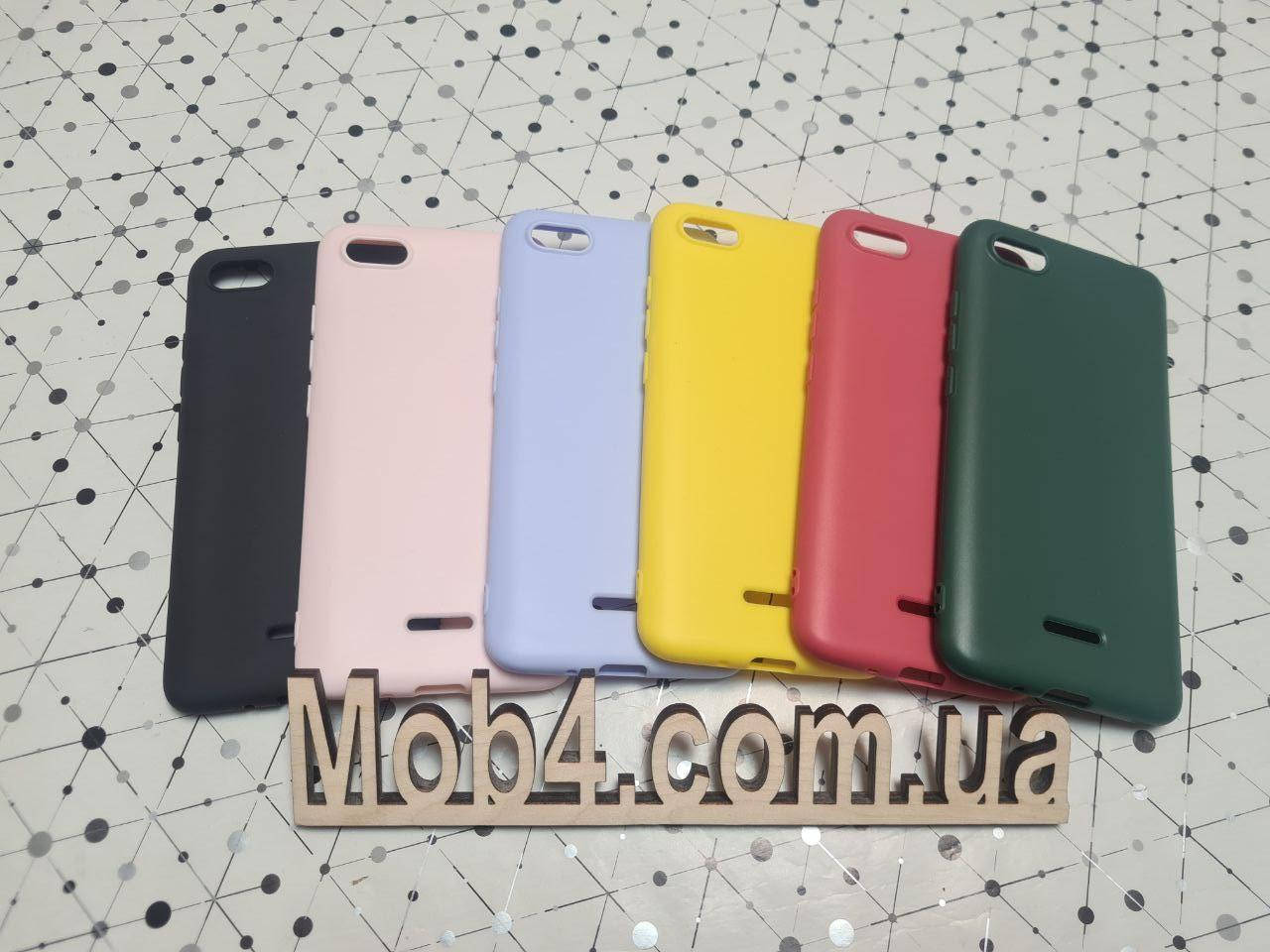 

TPU чехол Candy накладка бампер (матовый) для Xiaomi (Ксиоми) Redmi 6A, Разные цвета