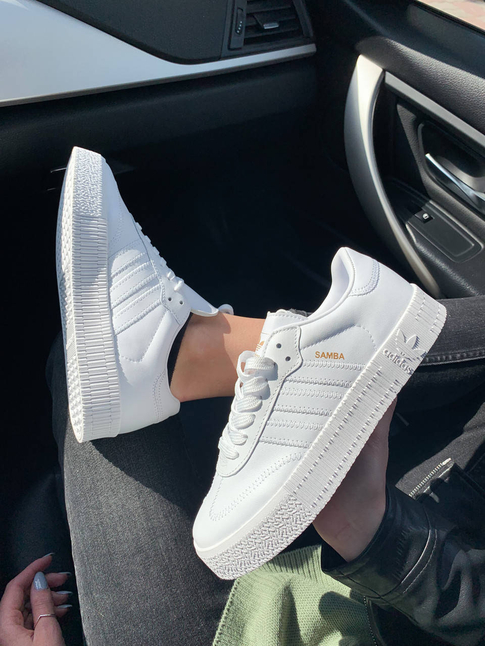 

Женские кроссовки Adidas Samba White, Адидас Самба Белые 39, Белый