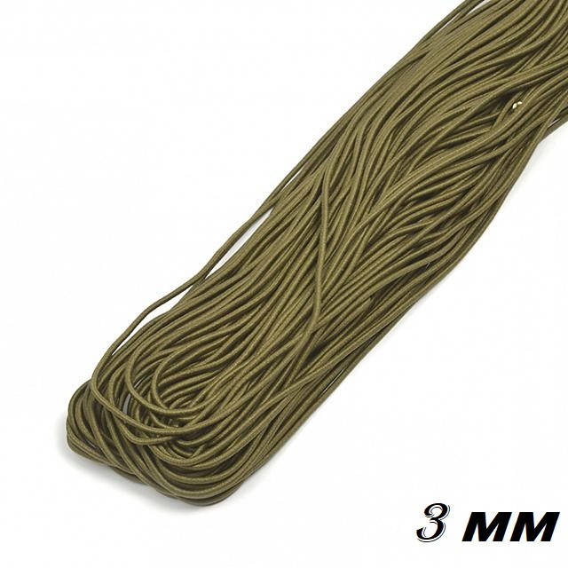 

Шнурок-резинка круглый Luxyart диаметр 3 мм 100 метров Хаки