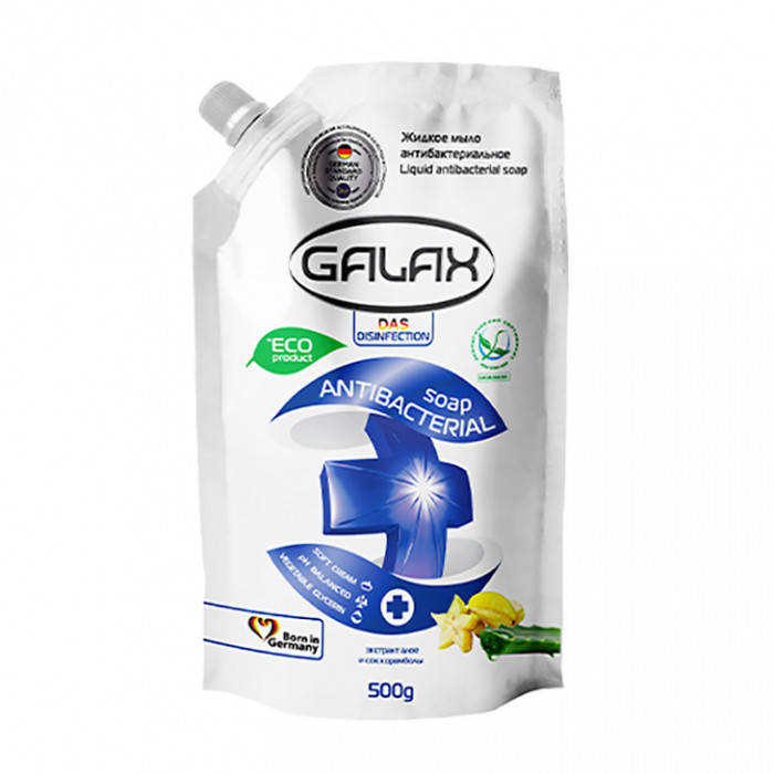 

Galax Рідке мило антиб. з алоє і соком карамболи 0,5л (Doypack) 721747