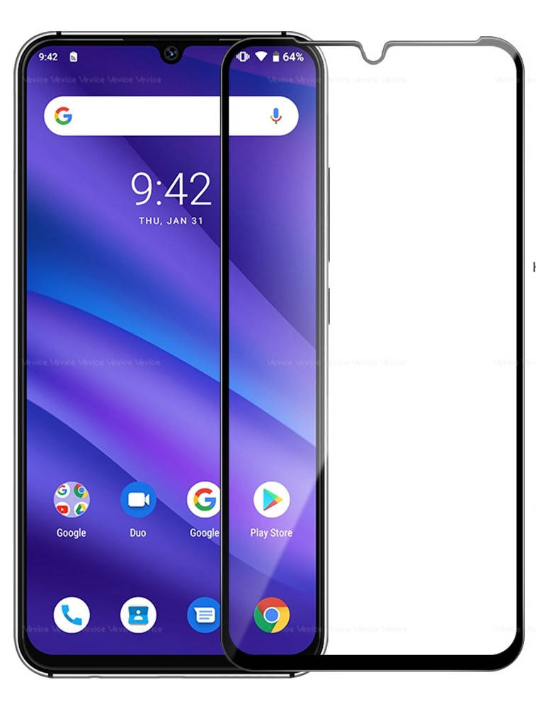 

Защитное стекло на Umidigi A5 pro с черной рамкой (оригинал), Черный