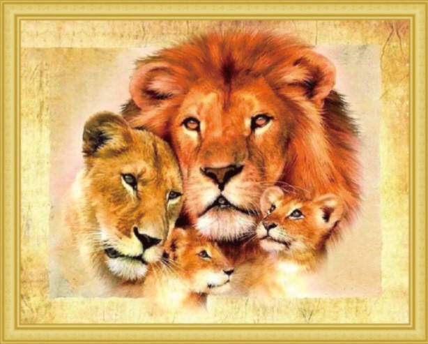 

65*50см Семейная идиллия, алмазная живопись, полная выкладка