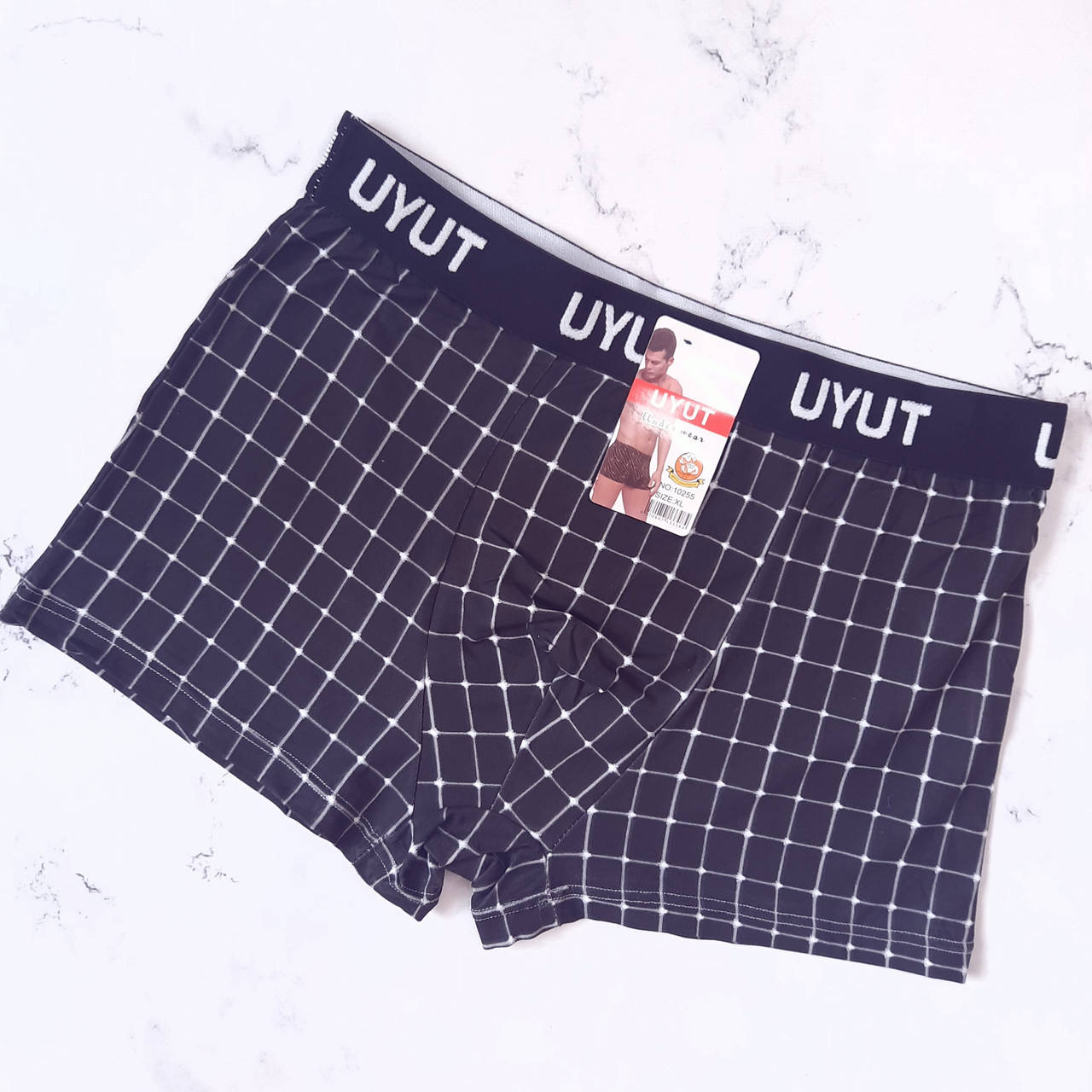 

Мужские трусы боксеры  размеры шорты uyut мужское белье, Черный