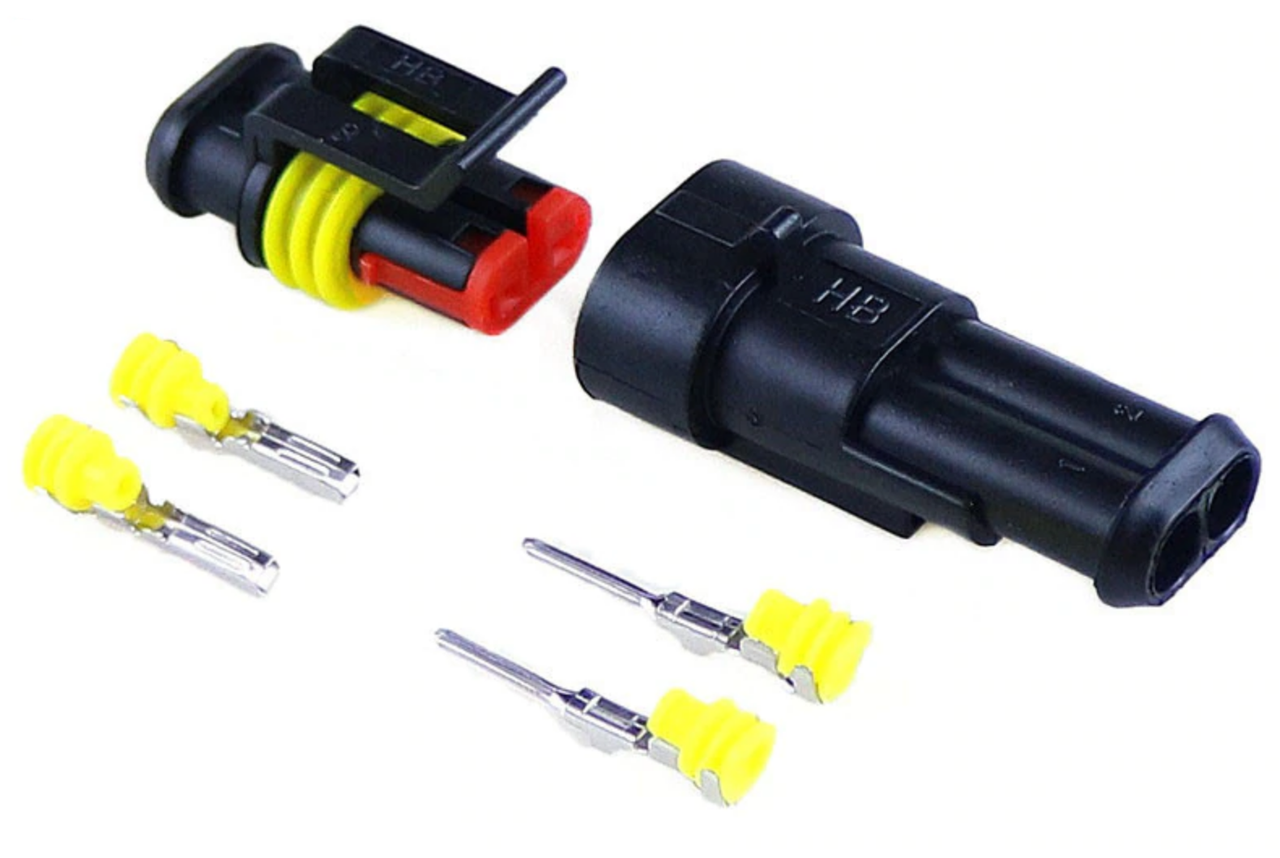 

Водонепроницаемый разъем и гнездо 2pin для соединения проводов IP68 клемы