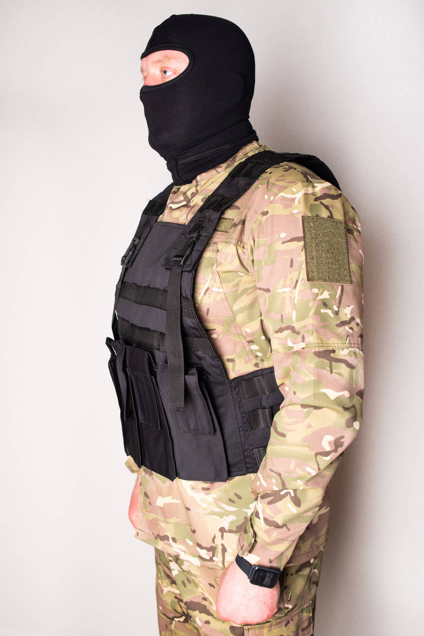 

Разгрузочный жилет, плитоноска для кевраловых плит Черная