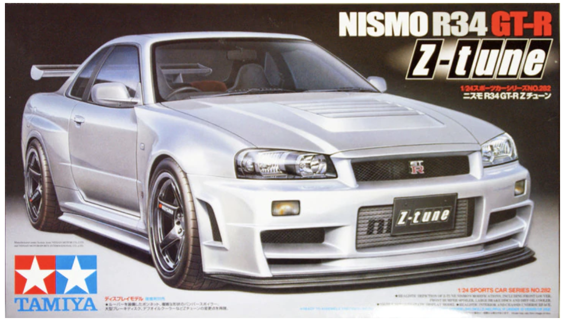 

Сборная масштабная модель автомобиля Nismo R34 GT-R Z-tune 1/24 от компании Tamiya 24282