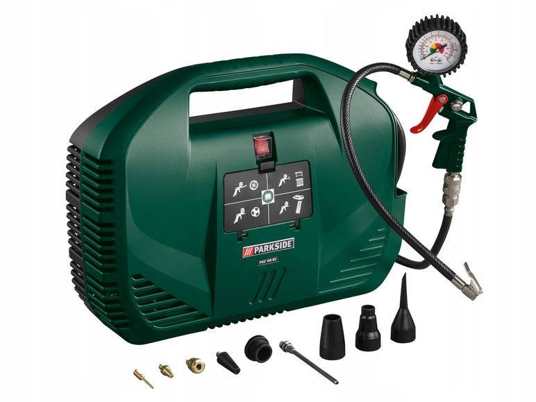 

Автомобильный компрессор безмасляный (переносной компрессор) Parkside PKZ 180 C5 1100 Вт