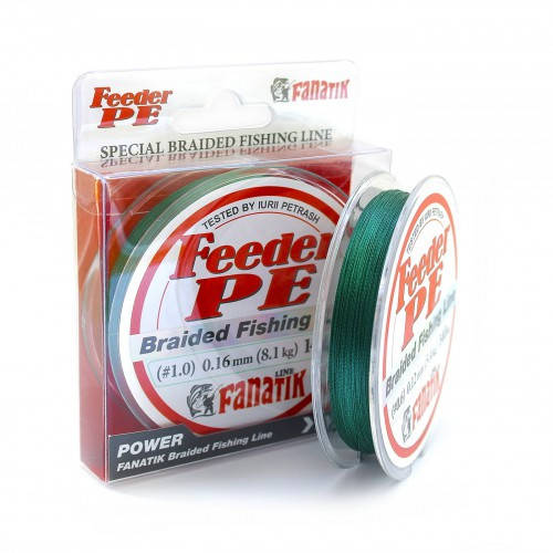 

Шнур Fanatik Feeder PE X4 140м Green #1.0/0.16мм 8.1кг, Зелёный