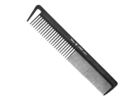

Расческа VILINS карбоновая планка часто/мелкозубая 119839, Черный