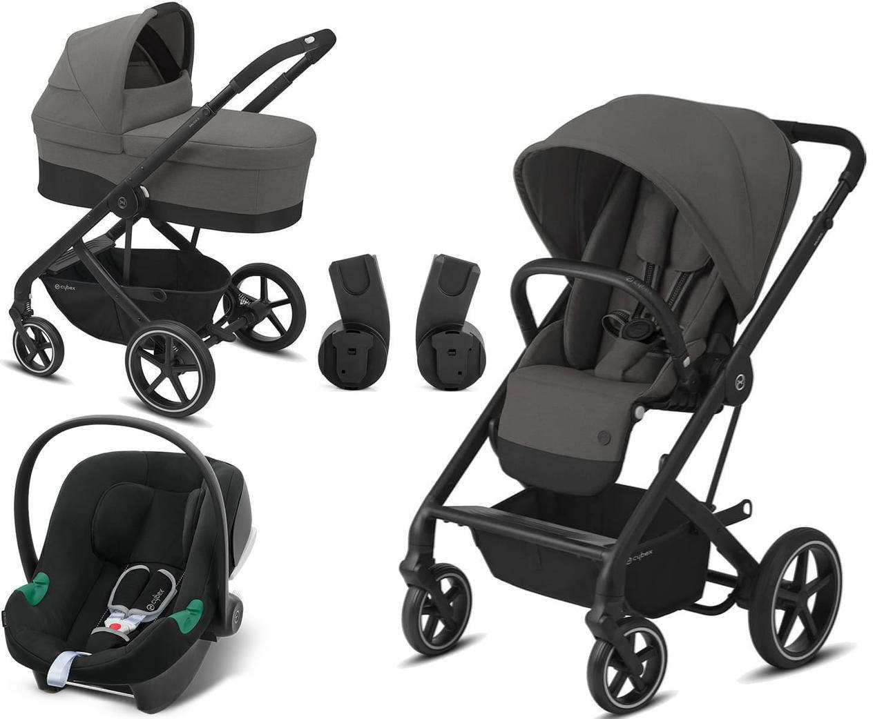 

Универсальная коляска 3 в 1 Cybex Balios S Lux BLK Soho Grey